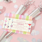 Invitation Chérie Candy Stripe Saint Valentin