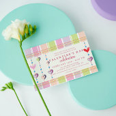 Invitation Chérie Candy Stripe Saint Valentin