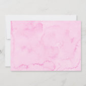 Invitation Chérie Coeurs d'or rose Premier anniversaire (Dos)