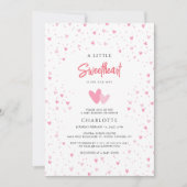 Invitation Chérie sur le chemin Baby shower fille (Devant)