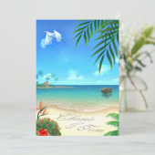 Invitation Cherie & Tom Exotic Beach ::custom : (Debout devant)