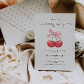 Invitation Cherry Baby shower Invitation,