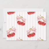 Invitation Cherry Birthday Photo Thank You (Dos)