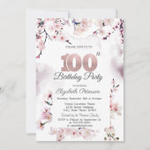Invitation Cherry Blossom 100e anniversaire (Devant)