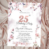 Invitation Cherry Blossom 25e anniversaire