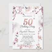 Invitation Cherry Blossom 50e anniversaire (Devant)
