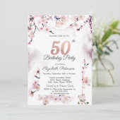 Invitation Cherry Blossom 50e anniversaire (Debout devant)