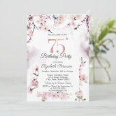 Invitation Cherry Blossom 75e anniversaire (Debout devant)