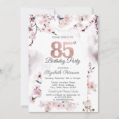Invitation Cherry Blossom 85e anniversaire (Devant)