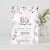 Invitation Cherry Blossom 85e anniversaire (Debout devant)