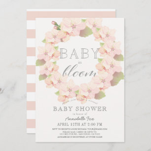 Invitation Cherry Blossom Baby in Bloom Baby shower virtuel