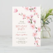 Invitation Cherry blossom birthday (Debout devant)