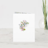 Invitation Cherry Blossom Bouquet Couple Douche (Dos)