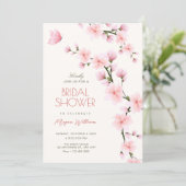 Invitation Cherry blossom bridal shower (Debout devant)
