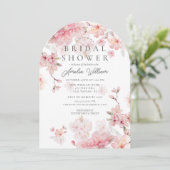 Invitation Cherry Blossom Délice de douche nuptiale Invitatio (Debout devant)