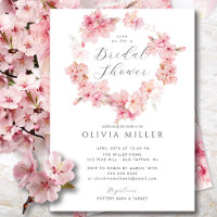 Cherry Blossom Délice de douche nuptiale Invitatio