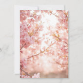 Invitation Cherry Blossom Délice de douche nuptiale Invitatio (Dos)