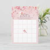 Invitation Cherry Blossom Délice Fête des mariées Bingo Jeu (Debout devant)