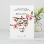Invitation Cherry Blossom Mariage (Debout devant)