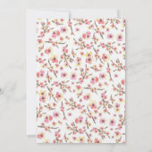 Invitation Cherry Blossom Mariage (Dos)