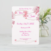 Invitation Cherry Blossom Mariage (Debout devant)