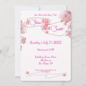 Invitation Cherry Blossom Mariage (Devant)