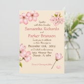 Invitation Cherry Blossom Mariage (Debout devant)