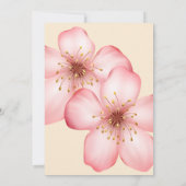Invitation Cherry Blossom Mariage (Dos)