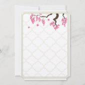 Invitation Cherry Blossom Orchard Grove Tree Branch Mariage (Dos)