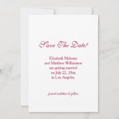 Invitation Cherry Blossom Photo Enregistrer La Date (Dos)