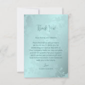 Invitation Cherry Blossom Photo Mariage Merci (Dos)