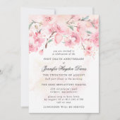 Invitation Cherry Blossom Premier anniversaire de la mort Inv (Devant)