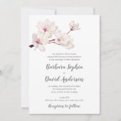 Invitation Cherry Blossom Sakura Mariage japonais (Devant)