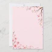 Invitation Cherry Blossom Spring Wedding (Dos)