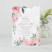 Invitation Cherry Blossom Verdure Mariage de plaisir nuptiale (Debout devant)