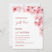 Invitation  Cherry Blossom White Arched Casual Wedding (Devant)