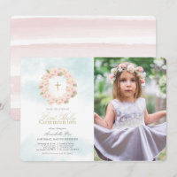Cherry Blossom Wreath Photo First Holy Communion