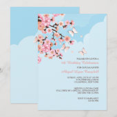 Invitation Cherry Blossoms (Devant / Derrière)