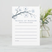 Invitation Cherry Blossoms Baby shower Conseils pour mère (Debout devant)