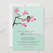 Invitation Cherry Blossoms Sakura Inséparables Mariage Invita (Devant)