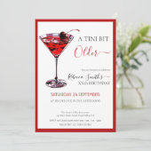 Invitation Cherry cocktail A tini bit Older, any age birthday (Debout devant)