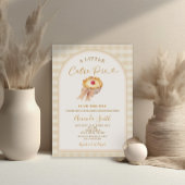 Invitation Cherry Little Cutie Pie Pastel En vichy Baby showe