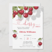 Invitation Cherry Love is Sweet Bridal Brunch Party (Devant)