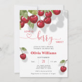 Invitation Cherry Love is Sweet Fête des mariées (Devant)