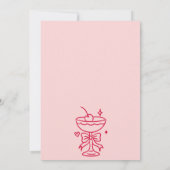 Invitation Cherry Martini qui bloque mes vingt ans 30e annive (Dos)