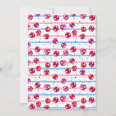 Invitation Cherry On Top Révélation de genre rose ou bleu (Dos)