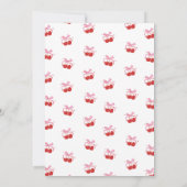 Invitation Cherry On Top White Galentine's Day (Dos)