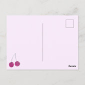 Invitation Cherry Pink de douche nuptiale (Dos)