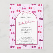 Invitation Cherry Pink de douche nuptiale (Devant)