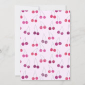 Invitation Cherry Pink de douche nuptiale (Dos)